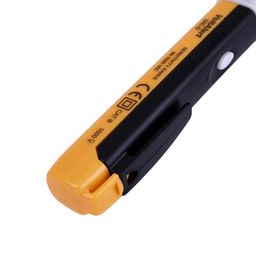 fancyku Voltage Tester 90~1000V AC Electric Voltage Power Detector Alert Sensor Tester LED Light Non-Contact Pen (Yellow) image 4