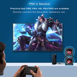 USB to Optical Spdif Toslink & 3.5mm Audio Adapter Converter, Support USB-A & USB-C Type-C Port, for PS5 PS4 NS Laptop Phone to Sound bar Speakers image 3