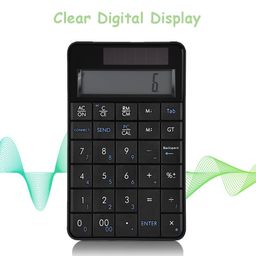 Hilitand Numeric Keypad with Calculator, Wireless Numeric Keyboard 29 Keys Numpad Keypad with USB Nano Receiver, Compatible with Windows XP/Vista / 7/8/10 image 2