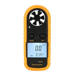 Jorex Mart Digital Anemometer Wind-Speed Gauge Meter Lcd Handheld Airflow- Yellow image 1