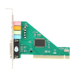 Tonysa PCI Sound Card 4.1 Channel Computer Desktop Built-in Sound Card Internal Audio Card Stereo Surround CMI8738 Support Duplex Playback and Recording image 1