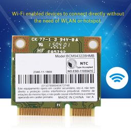 IVELECT WiFi Card, 2 in 1 Dual Band Wide Signal Coverage WiFi Card 2.4GHz 5GHz Fast Transmission for Laptops for 965 | image 3