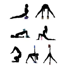 AADGEX Yoga Brick (Set of 2) Foam Material Yoga Exercise Blocks Bricks (Multicolour) image 3