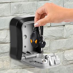 Krupaksh Combination Key Safe Lock Box- Wall Mounted Lock Box, Metal Key Safe Combination Storage, Resettable Code-Security Locker image 4