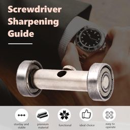 DIY Crafts 26mm Side Clamping Fixed Angle Honing Guide Tool Stainless for Wood Chisel Blade Manual Tools Sharpeners(Pack of 6 Pcs (Pack of 5 Sets, Multi Silver Steel Work DIY Craft) image 3