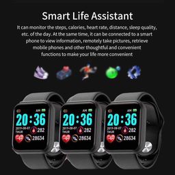 NECTAK D20 Unisex Smart Band Smartwatch (Black Strap, Free Size) image 5