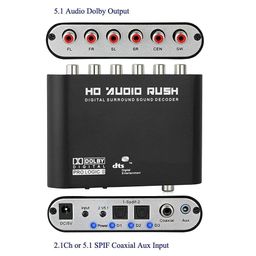 voocme VOOCME® Audio Decoder 5.1 Audio Decoder Surround Sound Rush for STB DVD Player HD Player Xbox 360 (VM-AR-07) image 2