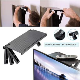 GLIVE (LABEL) Desktop Organizer Shelf TV Screen Top Storage Shelf Computer Display Storage Desk,Home Office Desktop Organizer Shelf image 4