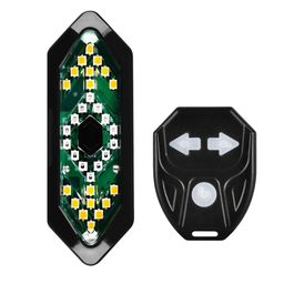 ZIGLY Bicycle Turn Signals Remote Control Indicator LED Rear Light USB Rechargeable Cycling Taillight- Bicycle Tail Light -Indicator Light Cycle image 1