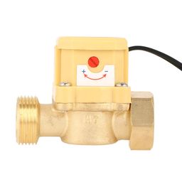 1 Piece Water Flow Switch Metal Pump Pressure Sensor Switch Automatic Controller Switch with G3/4 Interface image 1