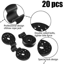 gozaqe 20 Pcs Shade Net Gripper Clip,Sun Shade Fix Clamp Net Clip,Greenhouse Shade Cloth Fix Clamp Tent Clips Accessory for Garden Netting Sun Shade Net image 3