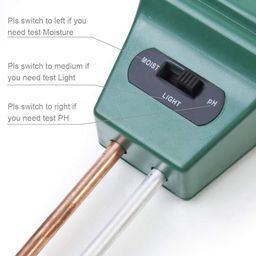 HEMJEX Soil Tester, 3-in-1 pH Meter Test Kit with Light Gauge Function, Analyzer Detector image 5