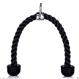 ZEBB Gym Cable Attachment (Option): Cable Cross D Handle, Tricep Rope, Seated Row Grip, V Tricep Press Down Bar and Triceps Handle image 5