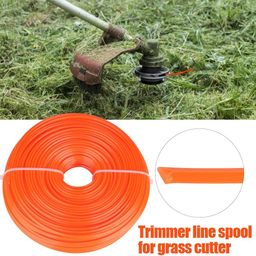 KV 3mm 50mtr Squer String Trimmer Line Nylon Cord Wire Square String Trimmer Line in Spool Grass Trimmer Replacement Mowers Tools(50m),Lawn Mower Accessories image 3