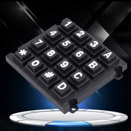 umiway MCU Board Array Switch Tactile Keypad, Convenient Big Keypad for MCU Small Size Durable with Four Mounting Holes for Industry image 5