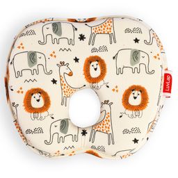 LuvLap Memory Foam Baby Head Shaping Pillow Animal Print - Multicolour-18