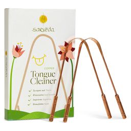 Sarveda Ayurvedic Copper Tongue Cleaner Straight Pack of 2-17