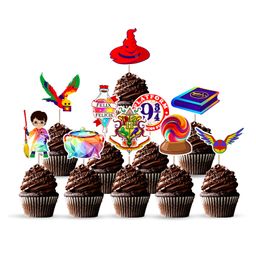 Zyozi Magical Wizard Cupcake Topper for Magical Wizard Birthday Party Supplies Multicolor - Pack of 10-image-54