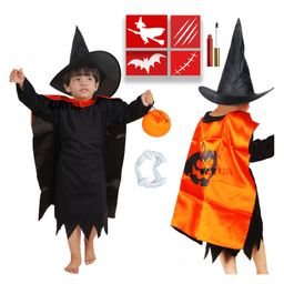 Sarvda Halloween Theme Unisex Witch & Wizard Costume Set - Black-image-79