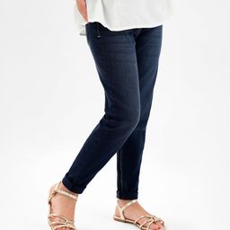 Primo Gino Full Length Jegging Fit Jeans Solid Color - Indigo Blue-image-4