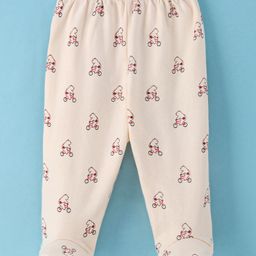 Tango Interlock Knit Bootie Leggings With Bear Print - Cream-picture-9