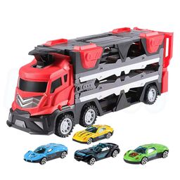 Kidology Mega Hauler Truck with Ejection Race Track Toy - Red-1