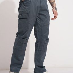 HIGHLANDER Men Mid Rise Slim Fit Cargos-image-103