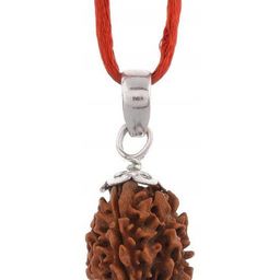 RAVIOUR LIFESTYLE Stainless Steel Spherical Rudraksh Pendant-image-96