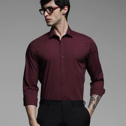 Jack & Jones Spread Collar Slim Fit Pure Cotton Formal Shirt-image-68