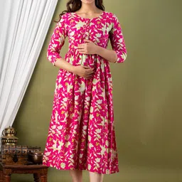 MURLI KURTI Women Printed Thread Work Anarkali Kurta-image-84