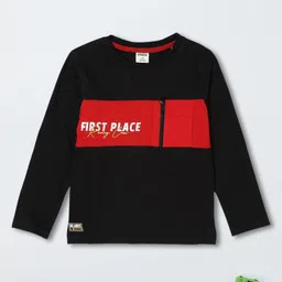 max Boys Colourblocked Applique T-shirt-picture-52