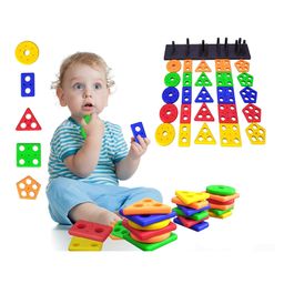 BitFeex Shape Sorting Cube and Geometry Shape Sorting Board Early Development Activity Toys Pack Of 2 -Multicolor image 5