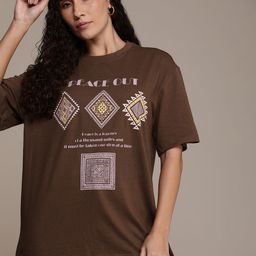 The Roadster Life Co. Printed Drop-Shoulder Sleeves Oversized T-shirt-image-54