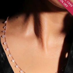 GIVA 92.5 Sterling Silver Queens Necklace for Women-image-5