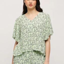 Pepe Jeans Green Printed Top-image-53