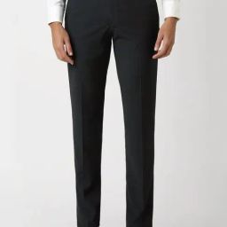 Van Heusen Grey Slim Fit Printed Trousers-image-46