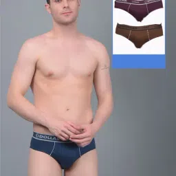 Dollar Lehar Assorted Cotton Regular Fit Briefs - Pack Of 3-image-86