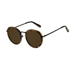 Chilli Beans Brown Round Sunglasses for Women-image-8