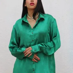 Chidiyaa Marissa Modal Silk Shirt-image-32