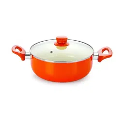 Nirlon Orange Non Stick Induction Casserole with Glass Lid - 2.6 L-image-14