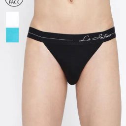 La Intimo Multicolored Comfort Fit Briefs - Pack Of 3-picture-15