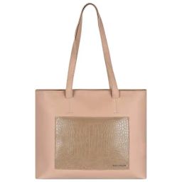 Bagsy Malone Beige Textured Medium Tote Handbag-image-60