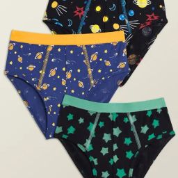 XY Life Kids Purple & Blak Printed Breifs (Pack of 3)-image-73
