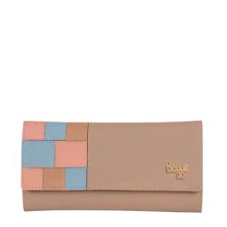 Baggit Beige Textured Tri-Fold Wallet for Women-image-28