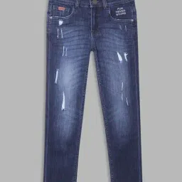 Blue Giraffe Kids Blue Distressed Jeans-image-33