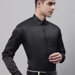 Jainish Black Regular Fit Shirt-image-11