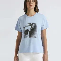 Pepe Jeans Blue Cotton Printed T-Shirt-picture-23