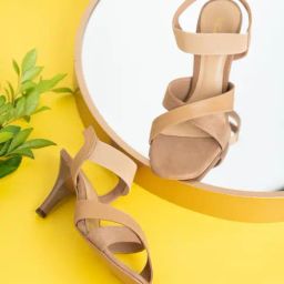 Inc.5 Women's Beige Ankle Strap Stilettos-image-30