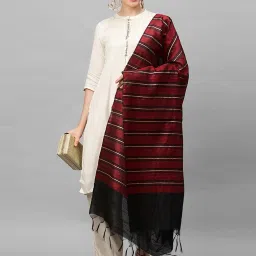 Indo Era Red & Black Dupatta image 4