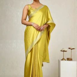 Soch Mustard Embellished Saree-picture-18